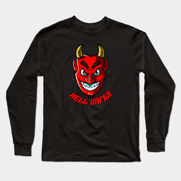 HELL VAPER Long Sleeve T-Shirt by Under supervision of a grandma